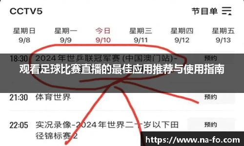 观看足球比赛直播的最佳应用推荐与使用指南