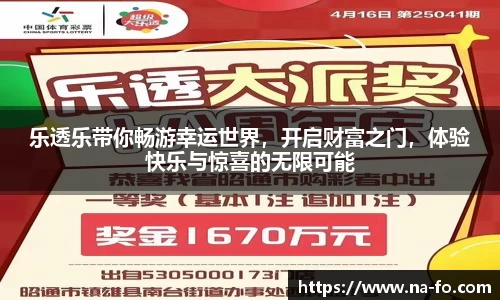 乐透乐带你畅游幸运世界，开启财富之门，体验快乐与惊喜的无限可能